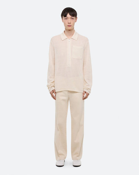 HELMUT LANG LS Zip Polo Mens Apparel